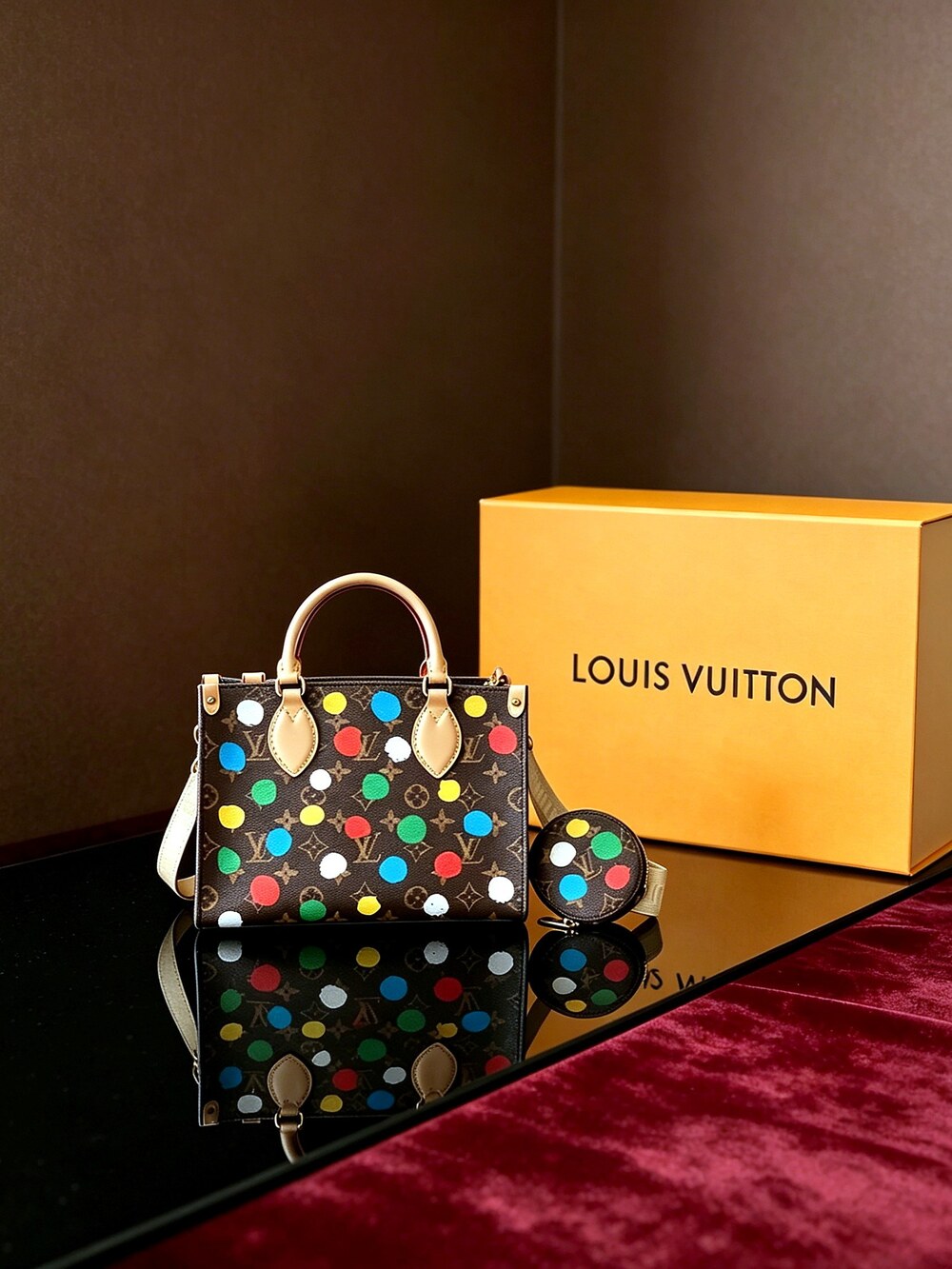 Louis Vuitton PM Monogram Paint Dots
